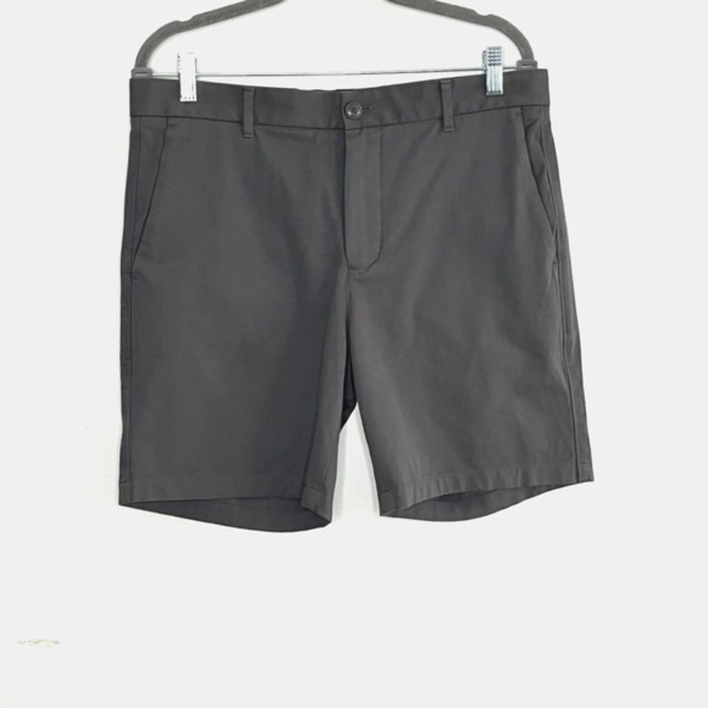 Everlane‎ Flat Front Chino Shorts Mens Size 33 Gray Casual Preppy Work